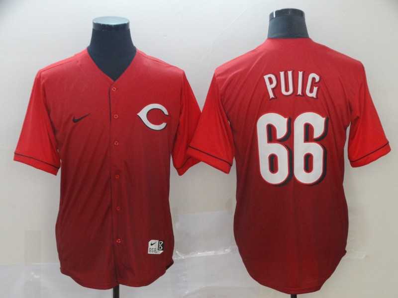 Reds 66 Yasiel Puig Red Drift Fashion Jersey,We sell and wholesale Reds 66 Yasiel Puig Red Drift Fashion Jersey on line form chian!